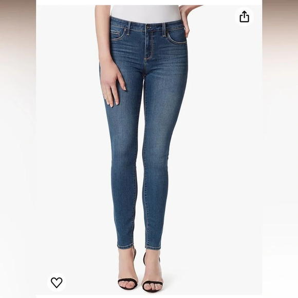 Jessica Simpson Kiss Me super skinny Jeans dark wash blue size 28 - Picture 1 of 7
